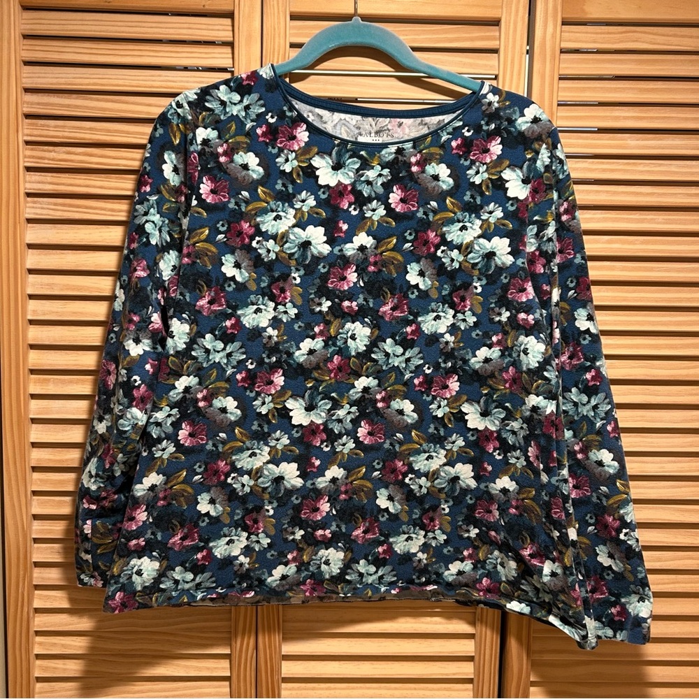 Talbots Floral Long Sleeve Top